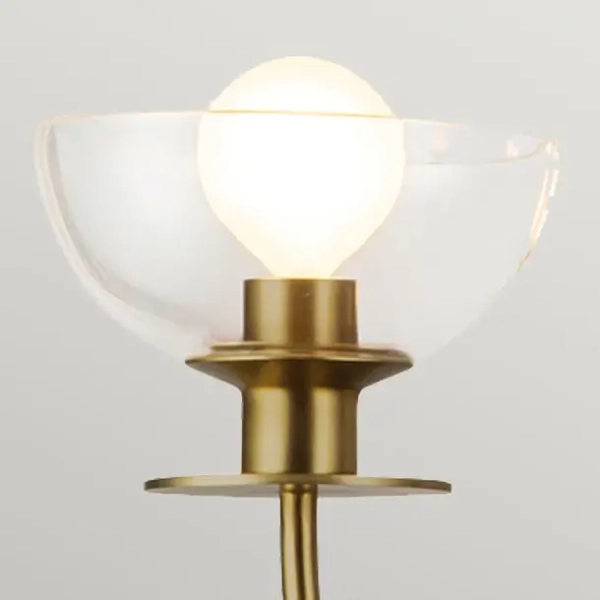 Designerski żyrandol Sylvia ALM-SYLVIA4-BG-CL do salonu złoty