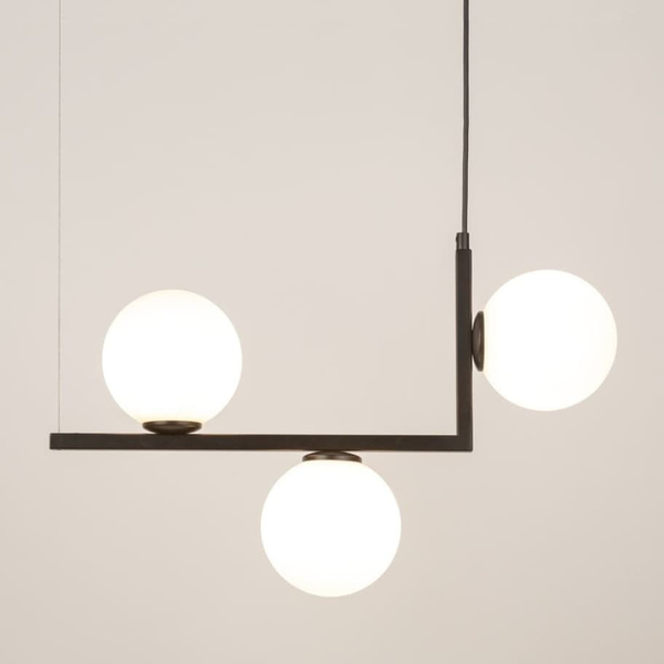 Lampa wisząca molekułowa Andy 33609 Sigma nad stół kule czarna biała
