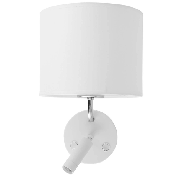 Lampa ścienna do przedpokoju Richi 4236 loft sopel chrom biała