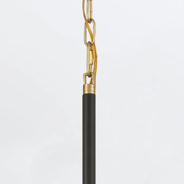 Metalowa lampa wisząca Welsh QN-WELSH-P-BK LED 15W 3000K złota czarna