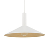 Wisząca lampa Capri 41014 Sigma do salonu plate biała złota