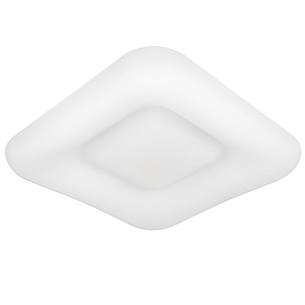 Kwadratowy plafon nowoczesny Donut LED 84W do holu biały
