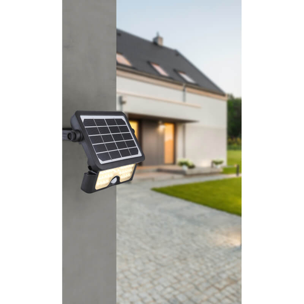 Oświetlenie zewnętrzne Solar 36483 Globo LED 5W 3000K z czujnikiem IP65 czarne