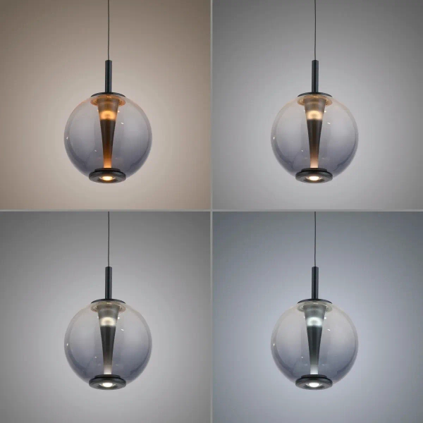 Regulowana lampa wisząca PURE INFINITY czarna szara 2220-15 1xLED 10W 2200-5000K CCT
