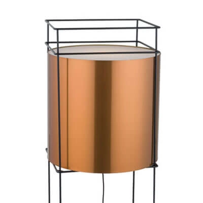 Podłogowa lampa Paa 9534 Shilo lampion czarny miedziany