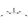 Sufitowa lampa pająk Crane ST-P8706 Step do jadalni czarna