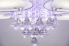 Ażurowy plafon glamour DRS8006/5 WH NET siatka biały