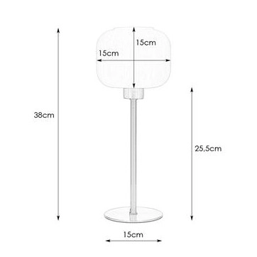 Stołowa LAMPKA stojąca SOBER 108121 Markslojd plisowana LAMPA szklana gabinetowa stal biała