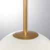 Wisząca LAMPA modernistyczna PEREZ LE41746 Luces Exclusivas szklana OPRAWA ball ZWIS kula biała złota