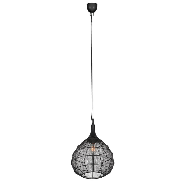 Lampa wisząca SORAYA 365440132 Trio drop zwisająca do sypialni czarny