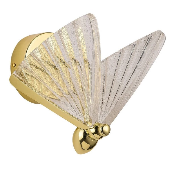 Lampa ścienna motyl Mariposa LP-1715/1W Light Prestige LED 8W 3000-6000K złota
