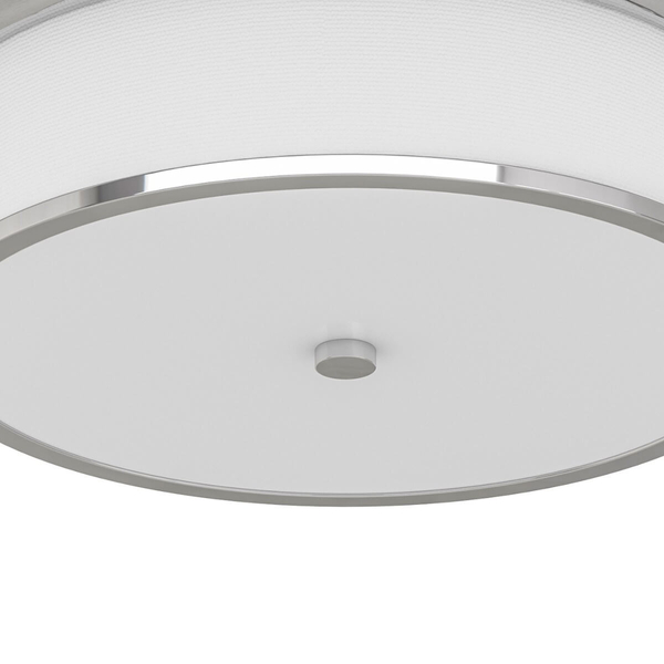Sufitowa lampa do restauracji Famburo plafon z abażurem chrom