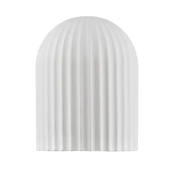 Ryflowana lampa ścienna GIRONTO LE45304 do salonu gipsowa biała