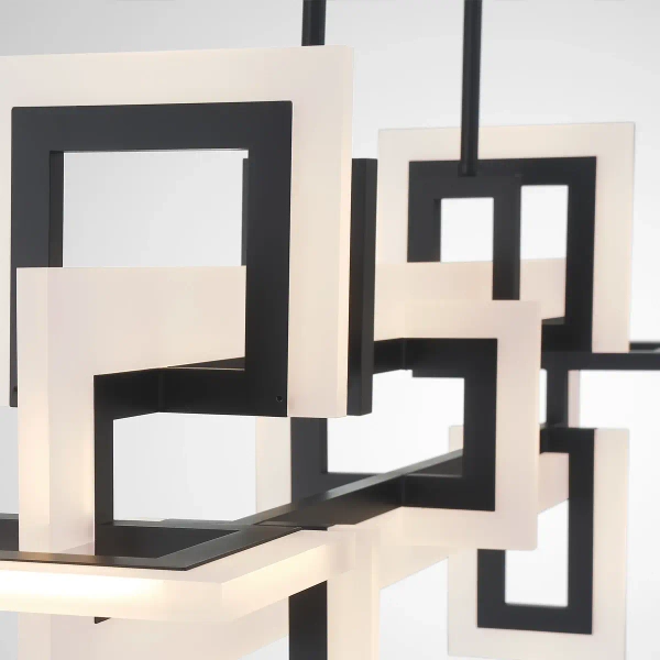 Metalowa lampa wisząca Inizio QN-INIZIO-LP-M-BK LED 86W 3000K czarny