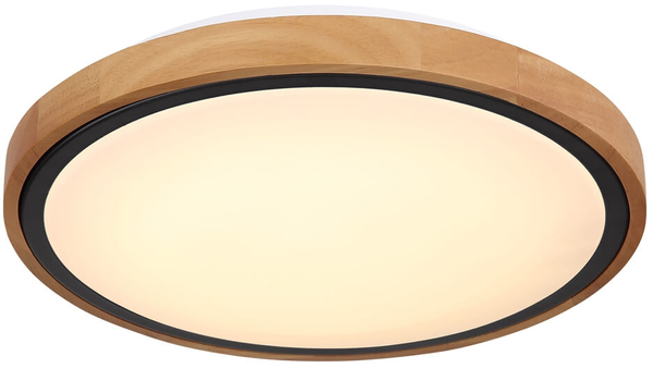 Plafon okrągły Bruno 41764-12 ekologiczny LED 12W 3000-4500-6000K drewniany