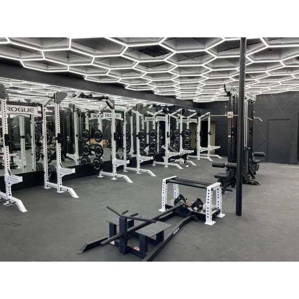 Sufitowa lampa do garażu Hexagon HEX-297X412-NW LED 331W 4000K IP54 biała