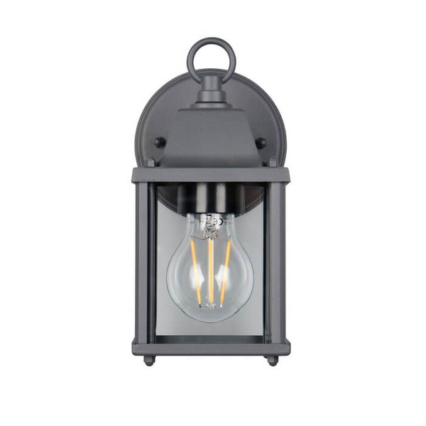 Elewacyjna lampa ścienna MIRANDE 262260142 metalowa szklana IP23 antracyt