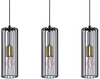 Lampa wisząca Gabia K-4936 druciak nad wyspę czarny złoty