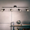 Podłużna lampa sufitowa z regulacją Blacky 62132/06 czarny