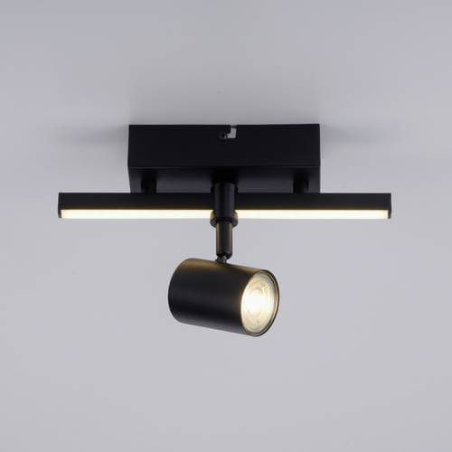 Kierunkowa lampa sufitowa Barik czarny reflektorek do holu