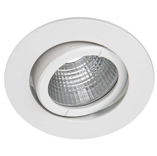LAMPA sufitowa TORRES DEEP ADJUST DA-B35D/WK-WW/50 Italux wpust OPRAWA metalowa LED 9W 3000K okrągła IP44 biała