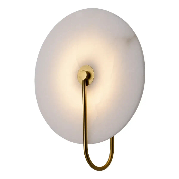 Sypialniany kinkiet naścienny Cyntia WL0115 Yaskr LED 8W 3000K okrąg złoty