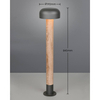 Ogrodowy słupek grzybek FRASER 462560135 metalowy IP54 szary