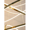 Wisząca lampa z pilotem Ring Slim MSE1501100164 Moosee LED 130W 3000K ringi złote