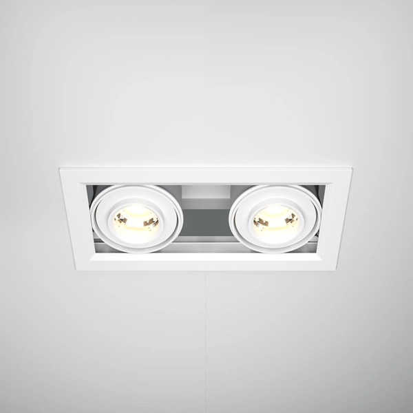 Podtynkowa lampa Metal Modern DL093-02-10W3K-W LED 20W 3000K punktowa biała