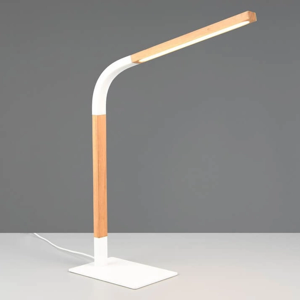 Lampka stołowa do biura Norris 545210131 LED 7W 3000K dotykowa drewno biała