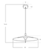 Lampa zwisająca STIG AZ5905 Azzardo LED 12W 3000K nad stół metalowa czarna