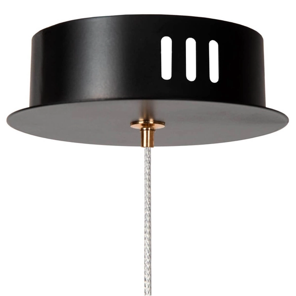 Wisząca lampa BERLIANE 00430/04/60 LED 4W 2700K szklana czarna złota