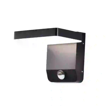 Elewacyjna lampa z czujnikiem ruchu LADIS czarna W0471 LED 20W 3000K IP65 nad garaż