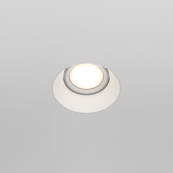 Podtynkowa lampa sufitowa Dot DL042-01-RD-W wpust biały