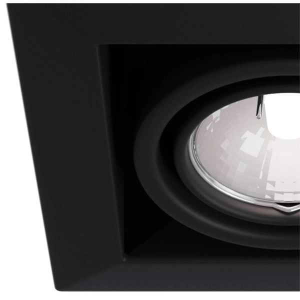 Oczko stropowe na korytarz Metal Modern DL008-2-01-B czarne