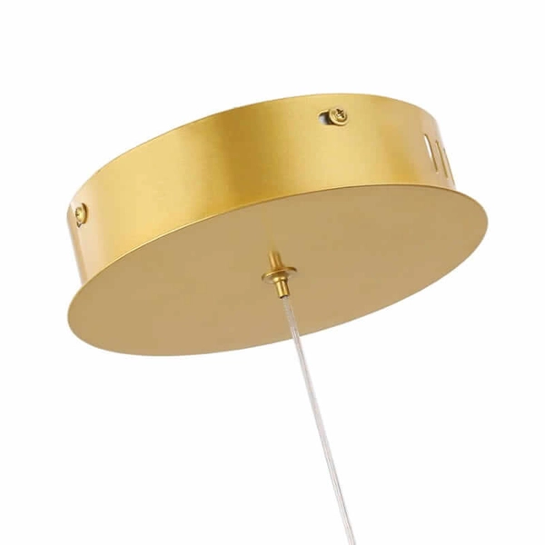 Lampa wisząca nad wyspę Spirali ABR-HILTON-SG-38W LED 45W 3000K złoty