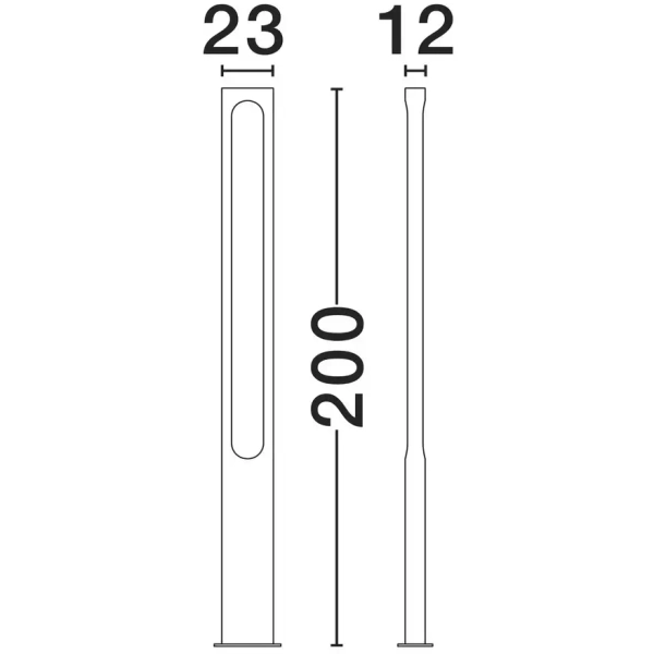 Ogrodowa stojąca lampa VOLTANA LE75101 LED 21W 3000K IP65 antracyt