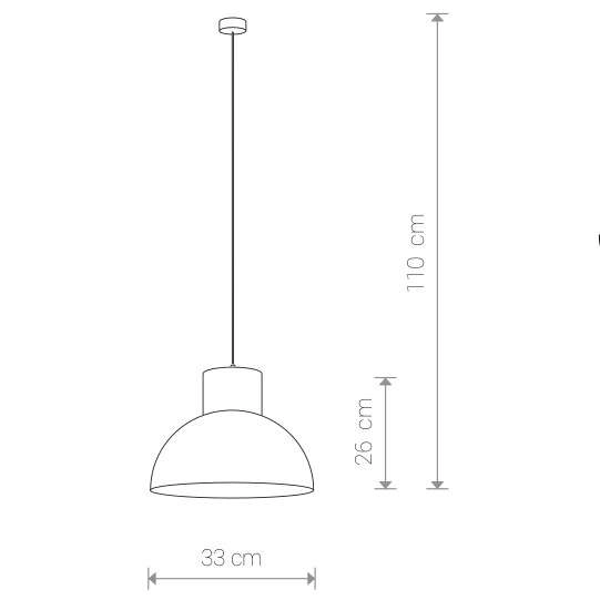 Industrialna LAMPA wisząca WORKS 6613 Nowodvorski metalowa OPRAWA kuchenna ZWIS high bay nad wyspę kopuła czarna