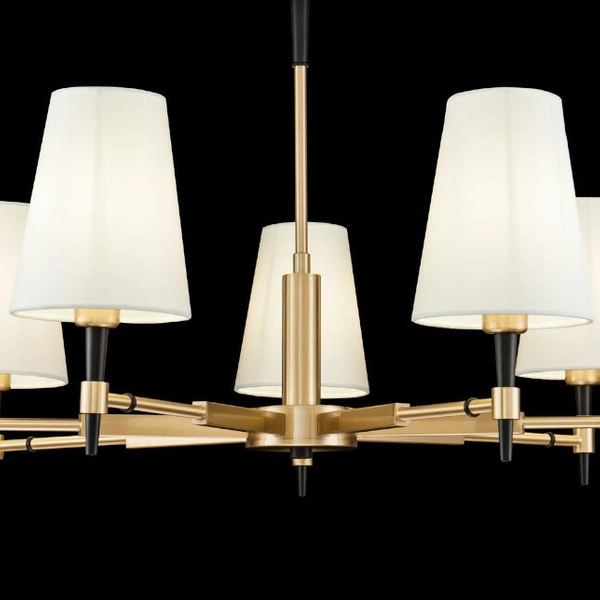 LAMPA sufitowa ZARAGOZA H001CL-07BS Maytoni abażurowa OPRAWA klasyczna mosiądz