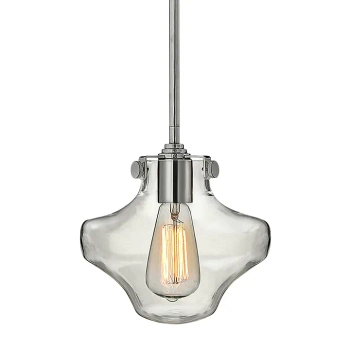 LAMPA wisząca HK-CONGRESS-P-B-CM Elstead HINKLEY szklana OPRAWA zwis loftowy chrom - przezroczysty