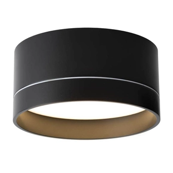 Łazienkowa LAMPA sufitowa TOSA 8060 Shilo metalowa OPRAWA okrągły plafon IP44 czarny