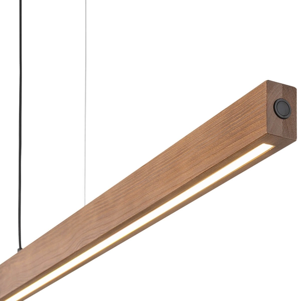 Zwisająca lampa Teo 1449 LED 13W 3000K belka listwa drewniana