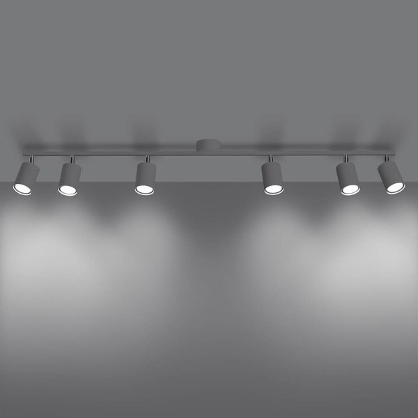 Sufitowa lampa do jadalni Lemmi SL.1228 regulowana tuby biała