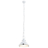 Industrialna LAMPA wisząca NAUTILIUS M 10265101 Kaspa metalowa OPRAWA okrągły ZWIS na łańcuchu biały