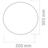 Plafon LAMPA sufitowa Palla 30 Orlicki Design szklana OPRAWA kula ball biała