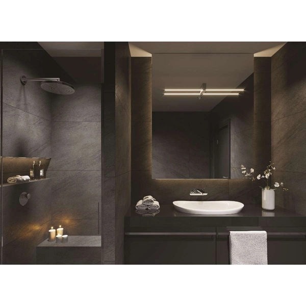 LAMPA ścienna FINGER W0232 Maxlight metalowa OPRAWA kinkiet liniowy LED 9W 3000K listwa łazienkowa IP54 czarna