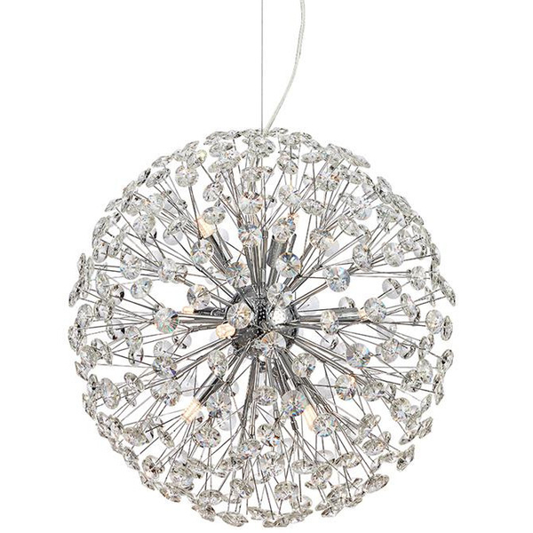 Kryształowa LAMPA wisząca BOLID 108101 Markslojd metalowa OPRAWA crystal glamour ZWIS kula chrom przezroczysta