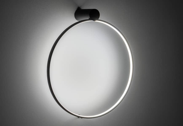 Kinkiet ring okrągły Circolo 10928 Nowodvorski LED 18W 3000K czarny