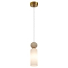 Jadalniana lampa wisząca Santos PND-95331-1-BRSS nad stół tuba kula mosiądz
