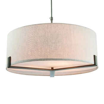 Regulowana lampa wisząca Hayfield 72635 Endon abażur beżowy brązowy